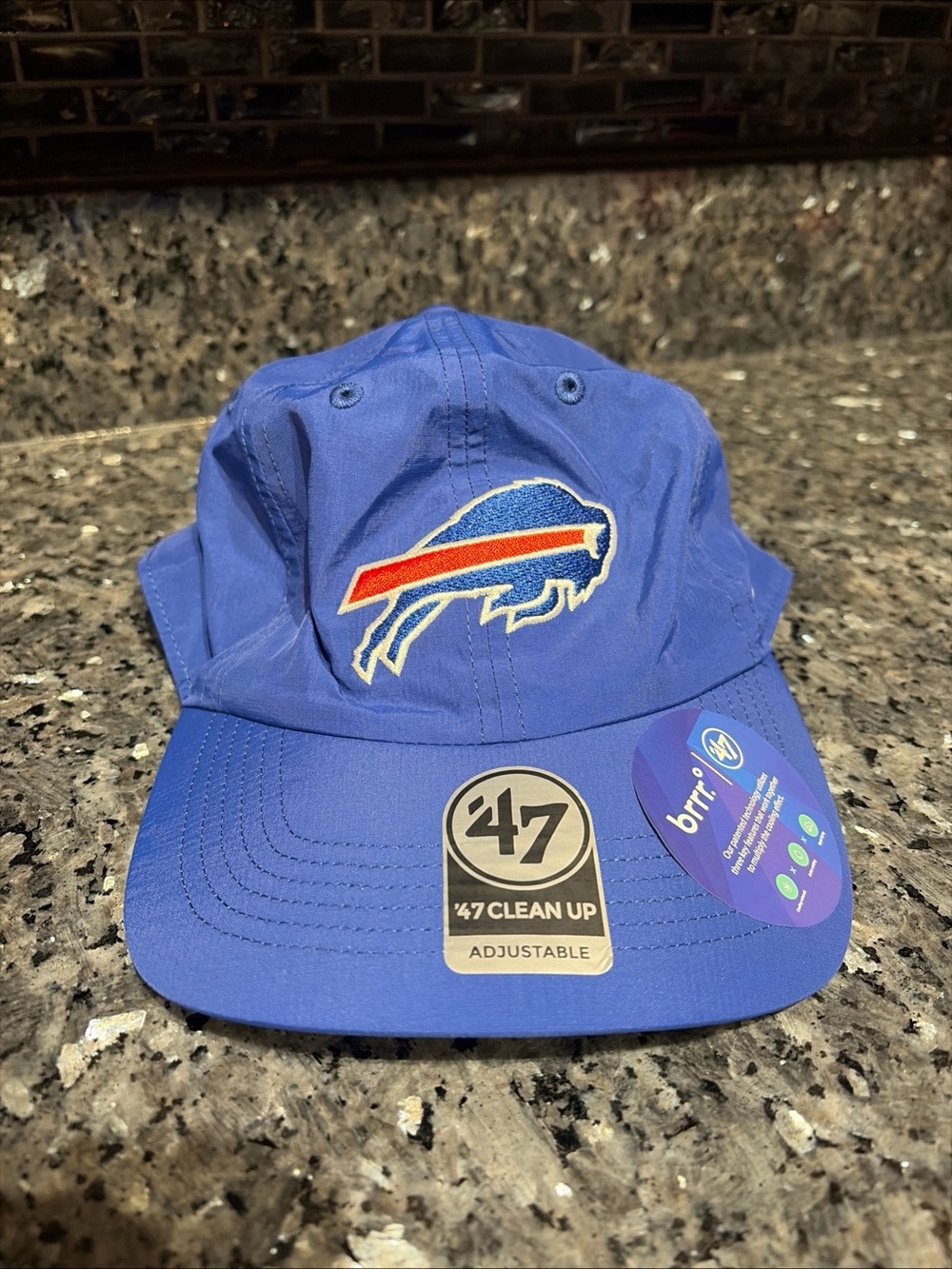 Buffalo Bills '47 Brrr Nylon Navy Cleanup Adjustable Hat NWT NFL Cooling